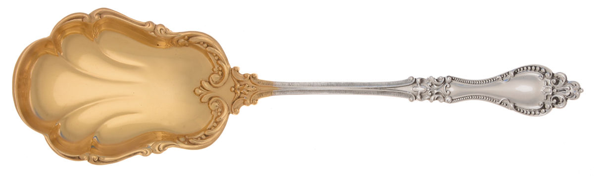 Helena (Sterling, 1900) Small Solid Berry/Casserole Spoon by R. Blackinton & Co-1
