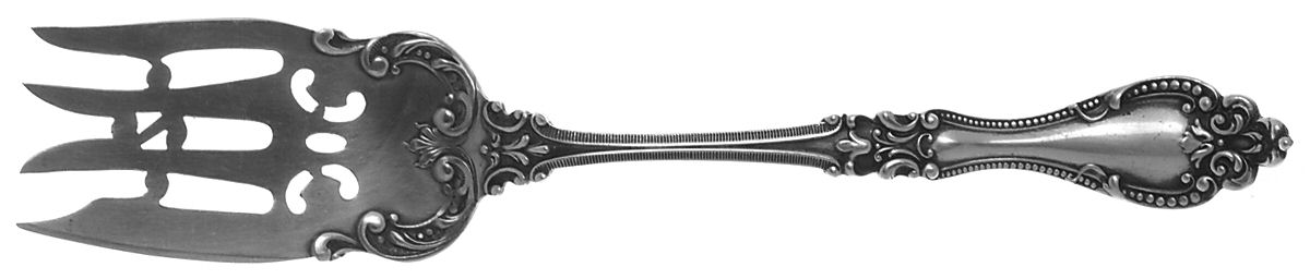 Helena (Sterling, 1900) Small Solid Cold Meat Serving Fork by R. Blackinton & Co-1