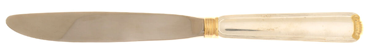 Marie Louise Gold (Sterling, Gold Accent) Modern Hollow Knife by R. Blackinton & Co-1