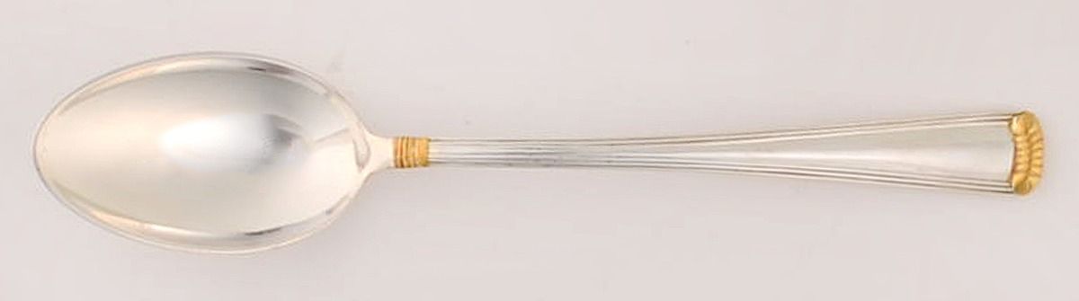 Marie Louise Gold (Sterling, Gold Accent) Teaspoon by R. Blackinton & Co-1