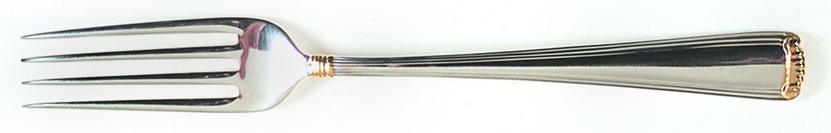 Marie Louise Gold (Sterling, Gold Accent) Fork by R. Blackinton & Co-1