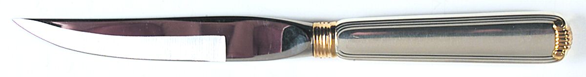 Marie Louise Gold (Sterling, Gold Accent) Individual Steak Knife Hollow Handle by R. Blackinton & Co-1