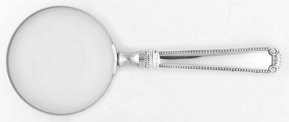 Scroll & Bead (Sterling, 1940, No Monograms) Magnifying Glass by R. Blackinton & Co-1