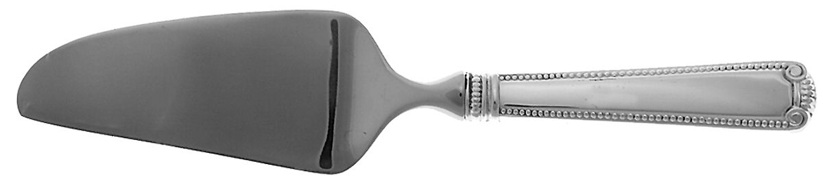 Scroll & Bead (Sterling, 1940, No Monograms) Cheese Knife with Stainless Blade by R. Blackinton & Co-1