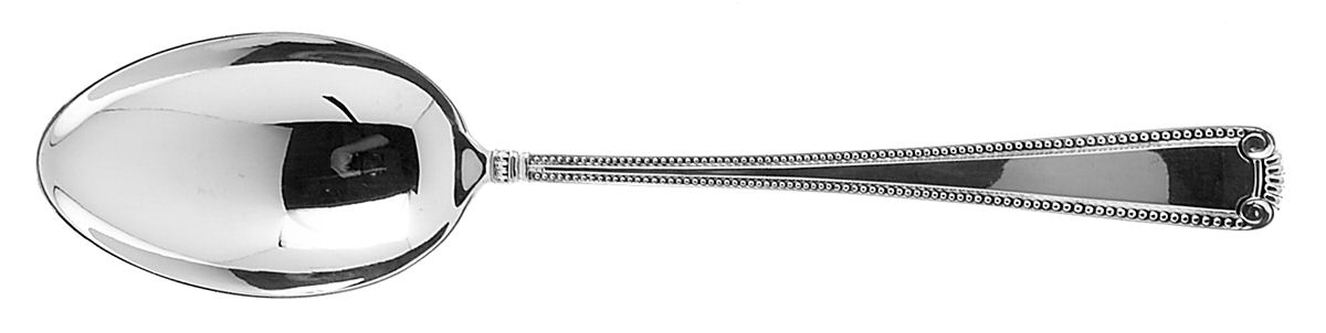 Scroll & Bead (Sterling, 1940, No Monograms) Tablespoon (Serving Spoon) by R. Blackinton & Co-1
