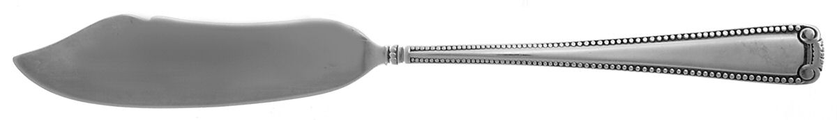 Scroll & Bead (Sterling, 1940, No Monograms) Flat Handle Master Butter Knife by R. Blackinton & Co-1