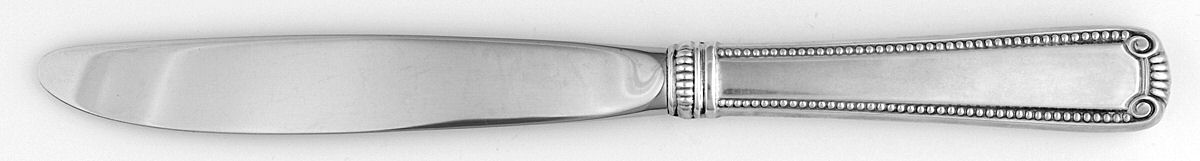Scroll & Bead (Sterling, 1940, No Monograms) Modern Hollow Knife by R. Blackinton & Co-1