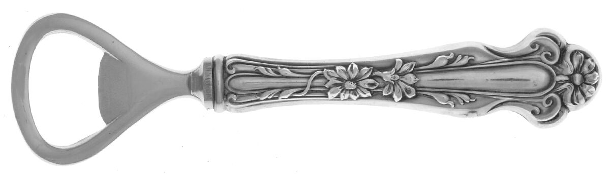 Daisy (Sterling) Bottle Opener with Stainless Bowl by R. Blackinton & Co-1
