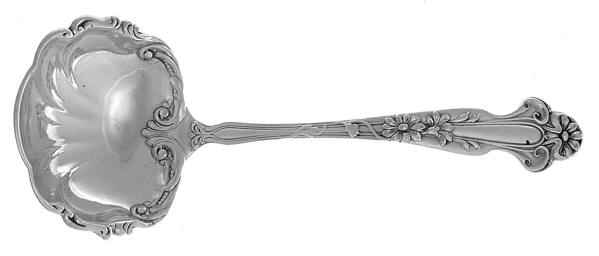 Daisy (Sterling) Solid Gravy Ladle by R. Blackinton & Co-1