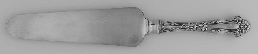 Daisy (Sterling) Cake Knife with Silverplate Blade by R. Blackinton & Co-1