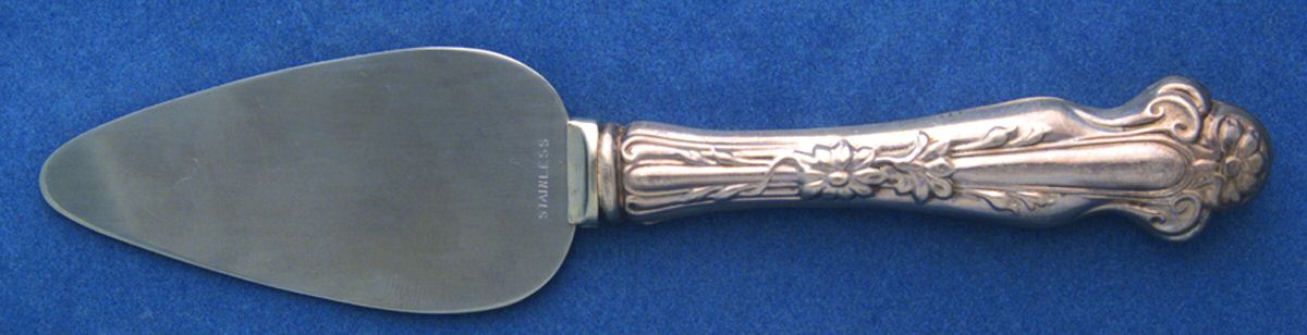 Daisy (Sterling) Cheese Server with Stainless Blade by R. Blackinton & Co-1