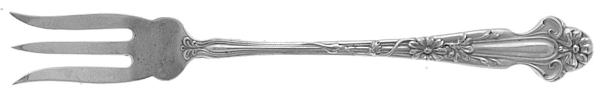 Daisy (Sterling) Short Handle Pickle/Olive Fork by R. Blackinton & Co-1