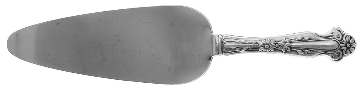 Daisy (Sterling) Pie and Cake Server with Stainless Blade by R. Blackinton & Co-1