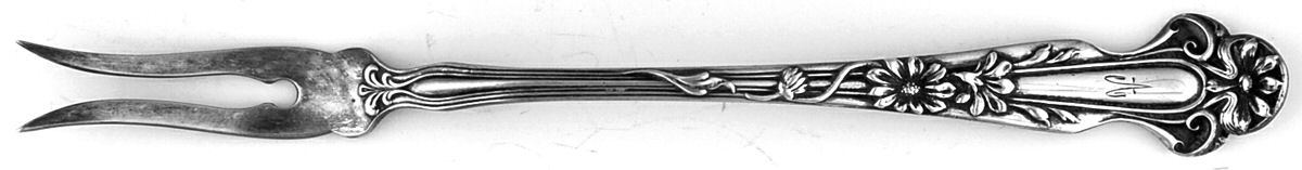 Daisy (Sterling) Two-Tine Butter Pick by R. Blackinton & Co-1