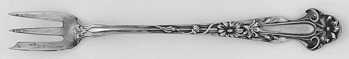 Daisy (Sterling) Cocktail/Seafood Fork by R. Blackinton & Co-1
