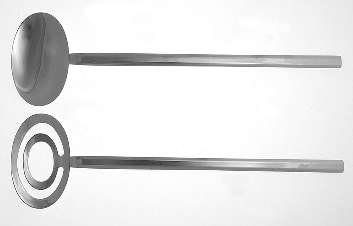 Next (Stainless, Glossy) (2 Pc) Solid Salad Set by Boda Nova-1