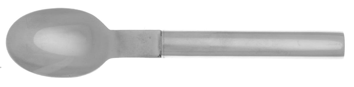 Oval Steel (Stainless, Glossy) Teaspoon by Boda Nova-1