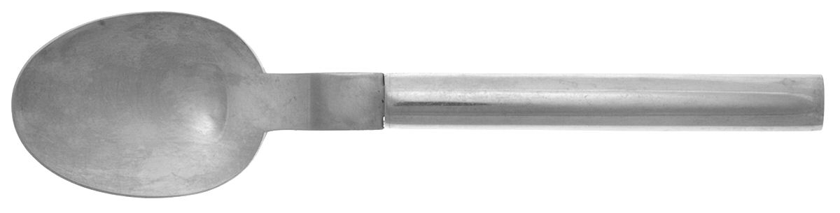 Oval Steel (Stainless, Glossy) Place/Oval Soup Spoon by Boda Nova-1