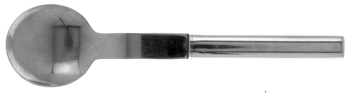 Oval Steel (Stainless, Glossy) Sugar Spoon by Boda Nova-1