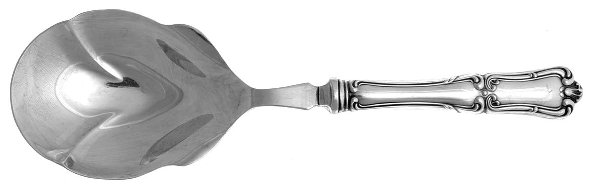 Francis I (Sterling, No Monograms) Casserole Spoon with Silverplate Shell Bowl by Birks Silver-1