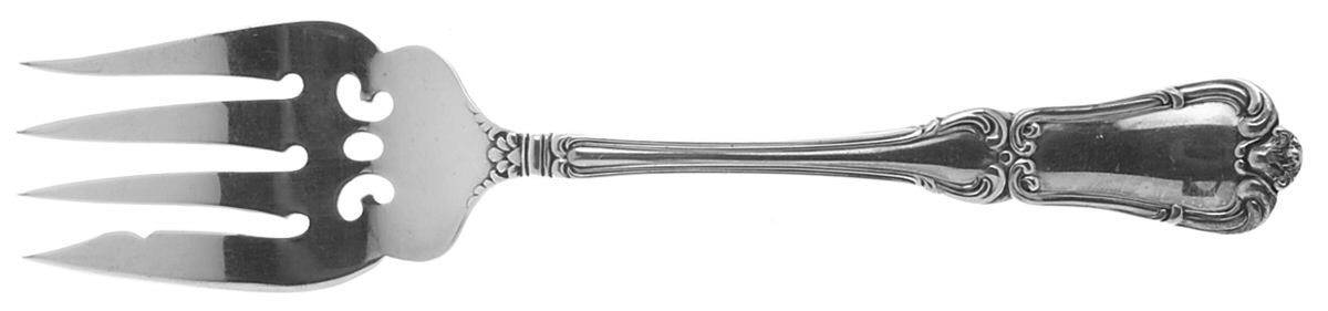 Francis I (Sterling, No Monograms) Small Solid Cold Meat Serving Fork by Birks Silver-1