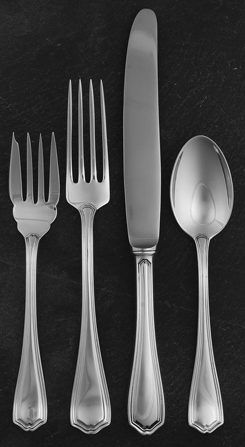 Georgian (Sterling, No Monograms) 4 Piece Place Size Setting by Birks Silver-1