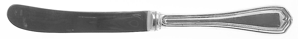 Georgian (Sterling, No Monograms) Butter Spreader Hollow Hdl-Paddle/Stainless Blade by Birks Silver-1