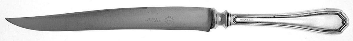 Georgian (Sterling, No Monograms) Small Steak Carving Knife with Stainless Blade by Birks Silver-1