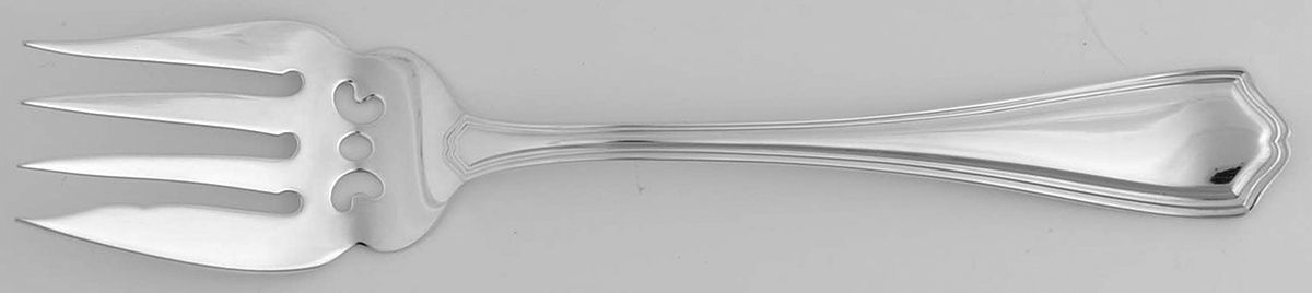 Georgian (Sterling, No Monograms) Small Solid Cold Meat Serving Fork by Birks Silver-1