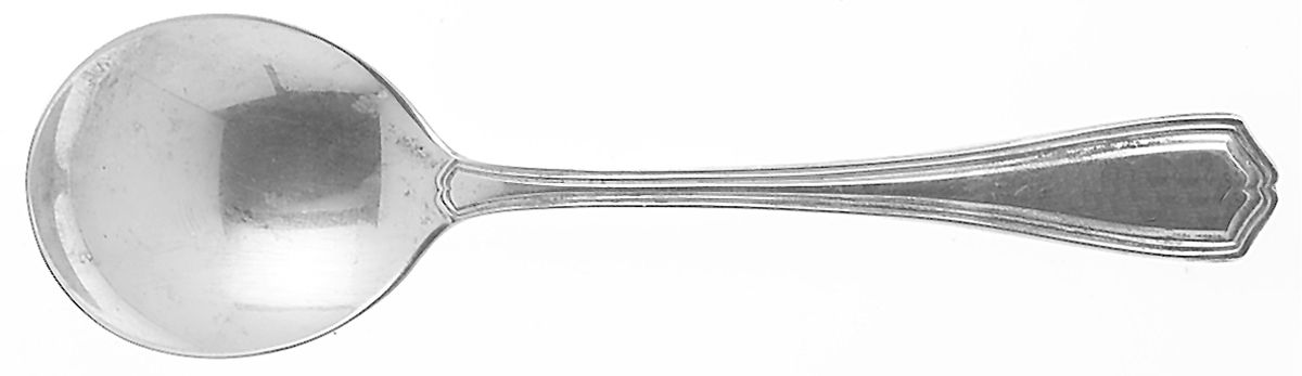 Georgian (Sterling, No Monograms) Round Bowl Soup Spoon (Cream Soup) by Birks Silver-1