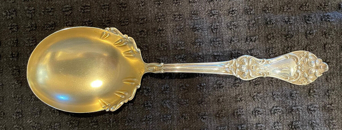 BMS11 (Sterling) Large Jelly Spoon by Baker Manchester-1