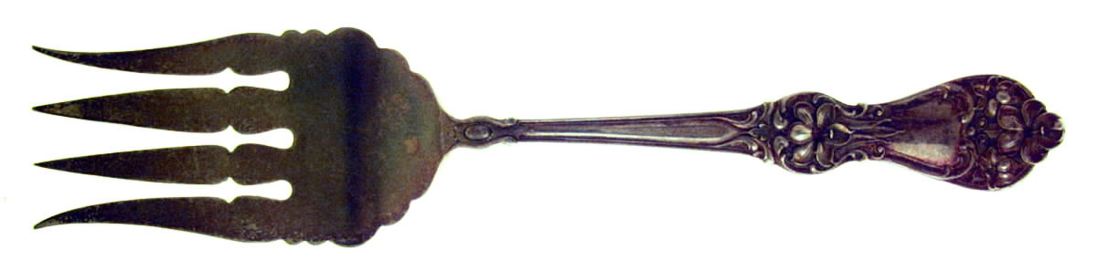 BMS11 (Sterling) Medium Solid Cold Meat Serving Fork by Baker Manchester-1