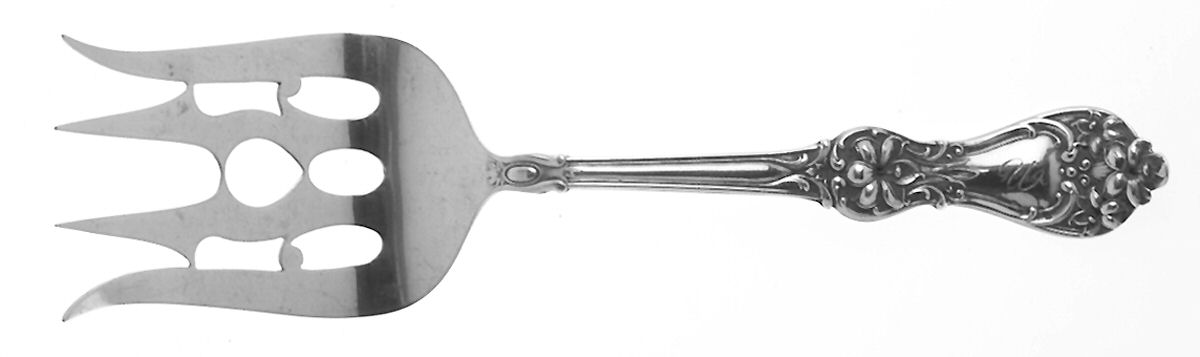 BMS11 (Sterling) Small Solid Cold Meat Serving Fork by Baker Manchester-1