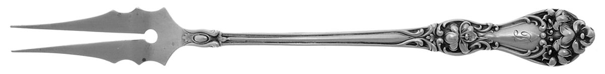 BMS11 (Sterling) Short Handle Pickle/Olive Fork by Baker Manchester-1