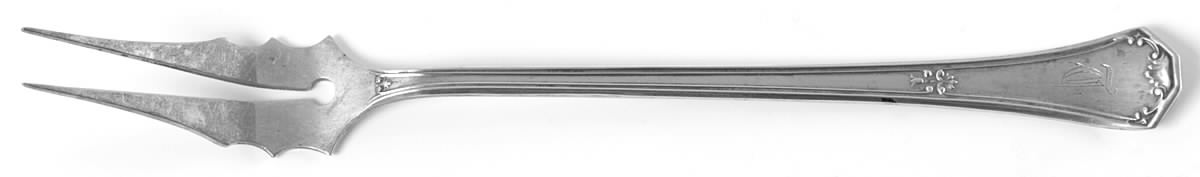 BMS12 (Sterling) Short Handle Pickle/Olive Fork by Baker Manchester-1