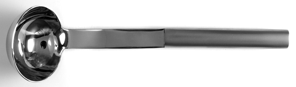 Oval Steel Satin (Stainless) Solid Gravy Ladle by Boda Nova-1