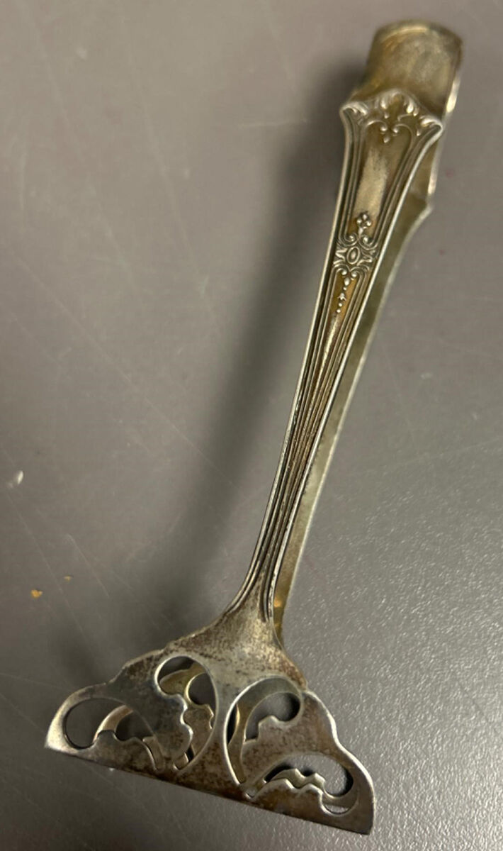 BMS13 (Sterling) Solid Individual Asparagus Tongs by Baker Manchester-1