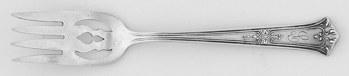 BMS13 (Sterling) Monogram Pastry Fork by Baker Manchester-1