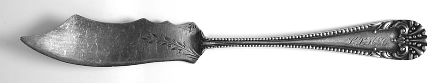 BMS14 (Sterling) Flat Handle Master Butter Knife by Baker Manchester-1