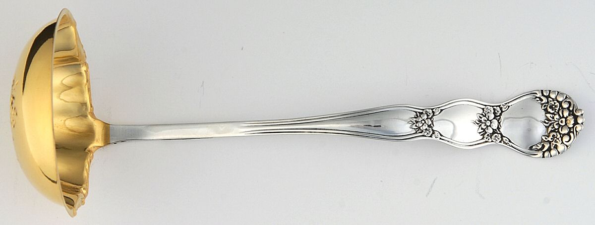 BMS16 (STERLING) Solid Piece Cream Ladle by Baker Manchester-1