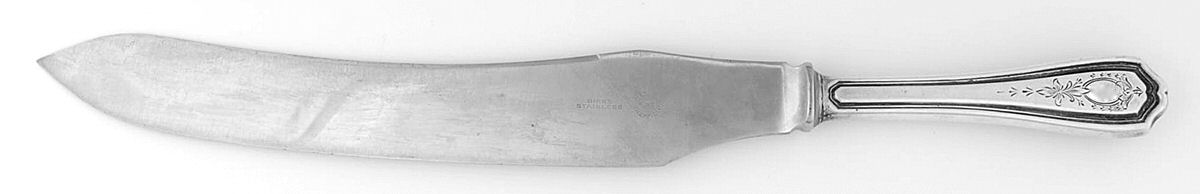 Georgian-Engraved (No Monograms) Large Stainless Blade Roast Carving Knife by Birks Silver-1