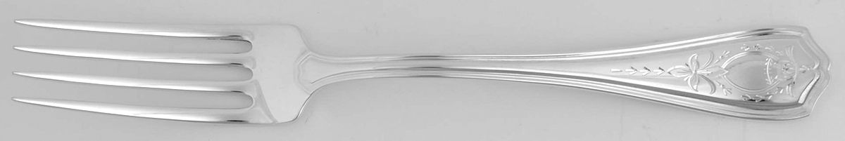 Georgian-Engraved (No Monograms) Fork by Birks Silver-1