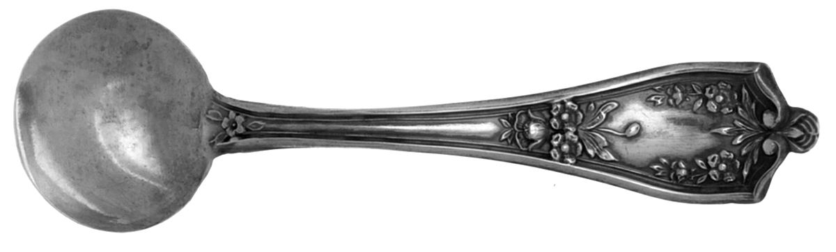BMS17 (STERLING) Individual Salt Spoon by Baker Manchester-1