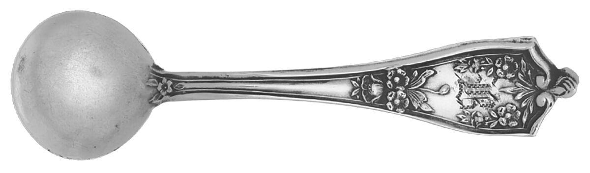 BMS17 (STERLING) Individual Salt Spoon by Baker Manchester-1