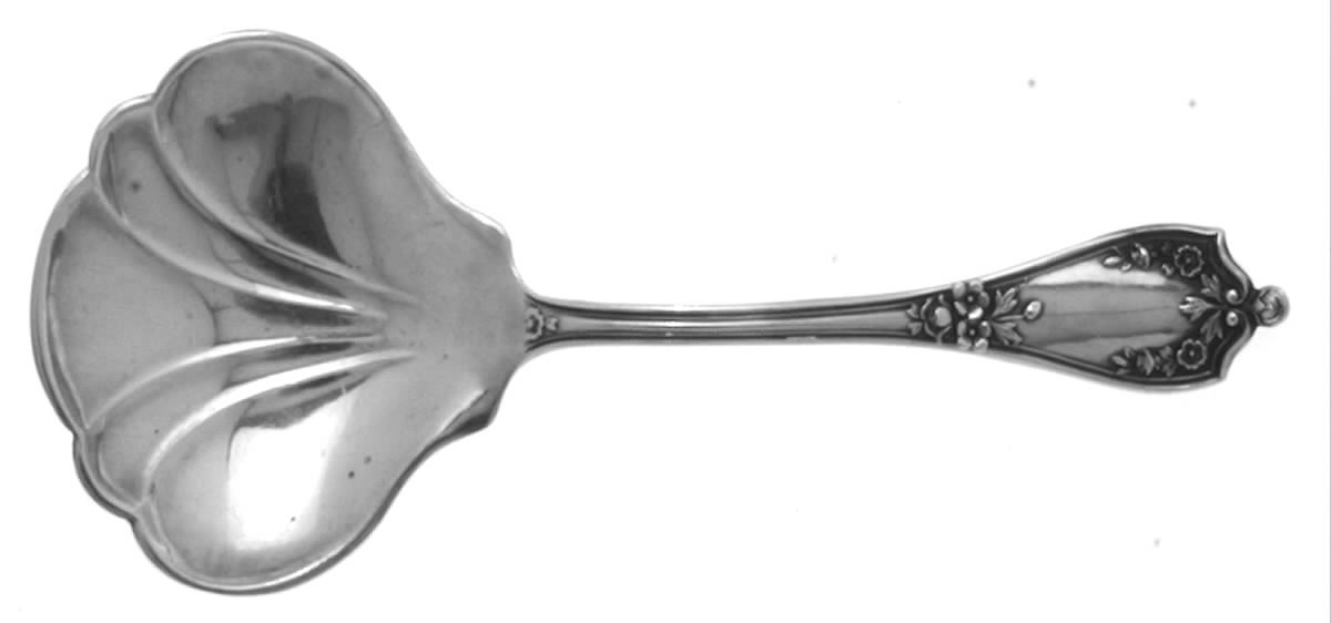BMS17 (STERLING) Almond Spoon, Solid Piece by Baker Manchester-1