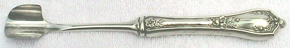 BMS17 (STERLING) Cheese Scoop with Silverplate Scoop by Baker Manchester-1