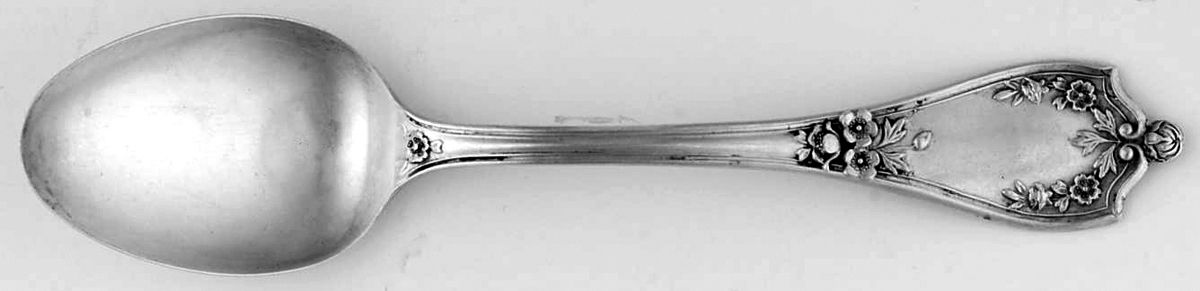 BMS17 (STERLING) Five O'Clock Teaspoon by Baker Manchester-1