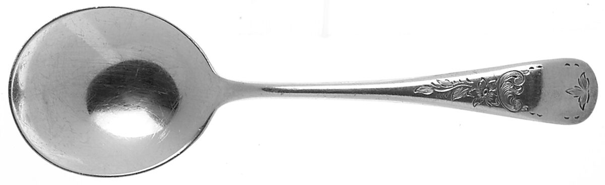 Queen Mary (Silverplate) Round Bowl Soup Spoon (Cream Soup) by Birks Silver-1