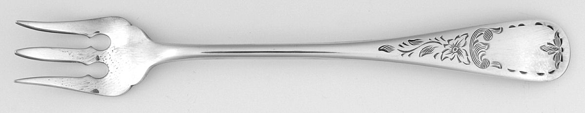 Queen Mary (Silverplate) Cocktail/Seafood Fork by Birks Silver-1