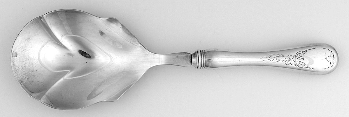 Queen Mary (Silverplate) Hollow Handle Berry/Casserole Spoon by Birks Silver-1